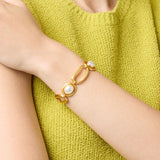 Julie Vos Wave Stone Bracelet