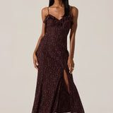 ASTR the Label Leonie Floral Lace Maxi Dress