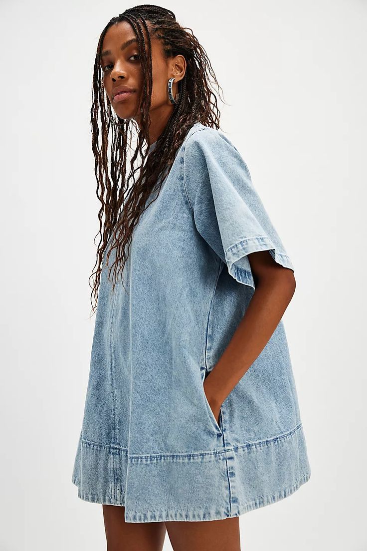 free people harlow mini dress Free People Harlow Mini Ocean Blue – RJ Pope