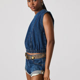 Steve Madden Denim Leila Top