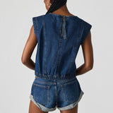 Steve Madden Denim Leila Top