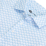 Onward Reserve Oyster Roast Printed Performance Polo - Clearwater