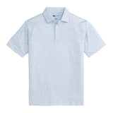 Onward Reserve Oyster Roast Printed Performance Polo - Clearwater