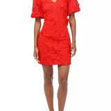 Adelyn Rae Puff Sleeve 3D Mini Dress