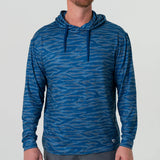 Burlebo Performance Hoodie - Navy Tiger Stripe Camo