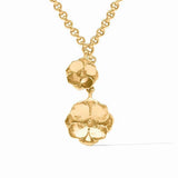 Julie Vos Bloom Lariat Necklace Gold