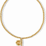 Julie Vos Bloom Lariat Necklace Gold