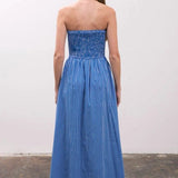 Moon River Striped Midi Sundress