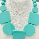 Chic - Geometric Collar (Teal)