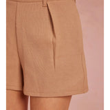 Strut and Bolt Tailored Textured Knit Shorts