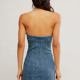 Free People Alexa Denim Mini Dress