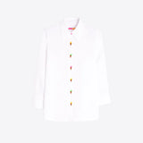 Vilagallo White Shirt With Embroidered Ice Cream