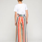 Vilagallo Multicolored Striped Pleated Trousers