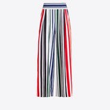 Vilagallo Multicolored Striped Pleated Trousers