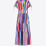 Vilagallo Multicolored Striped Dress