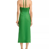 Farm Rio Linen Palm Tree Embroidered Dress