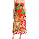 Farm Rio Fruit Trolly Red Dress