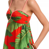 Farm Rio Fruit Trolly Red Dress