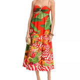 Farm Rio Fruit Trolly Red Dress
