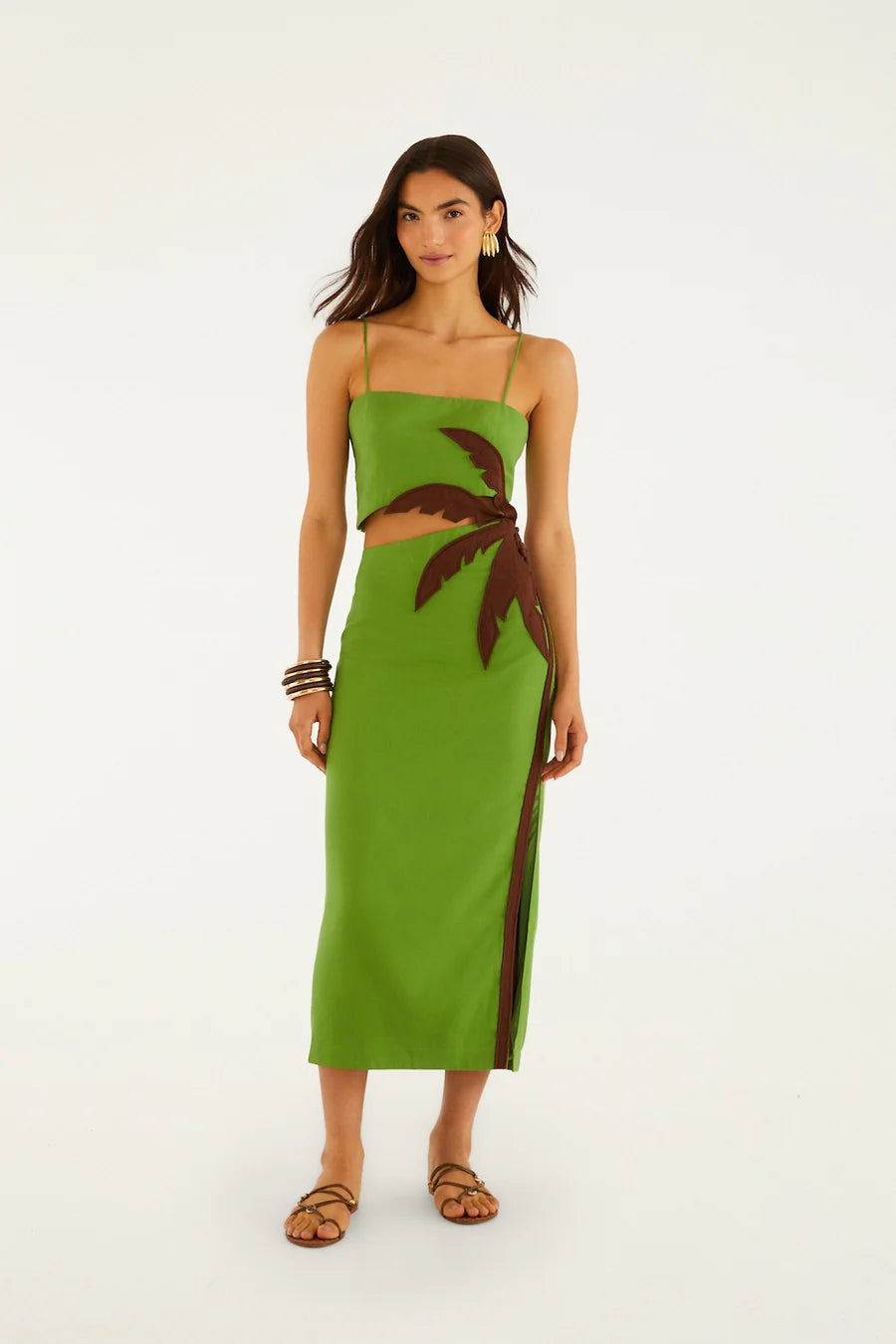 Farm Rio Green Palm Tree Maxi Dress – RJ Pope Farm Rio Green Palm Tree Maxi Dress – RJ Pope