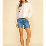 Pinch Color Block Button Down Cardigan