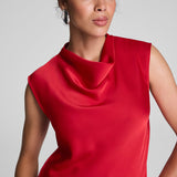Spanx Silky Smooth Cowl Neck Sleeveless Top