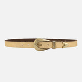 Amsterdam Heritage Adrie | Skinny Leather Belt with Horseshoe Buckle and Tip