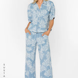 Velvet Heart Aleah Palm Leaf Pants