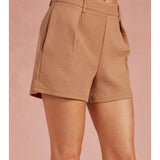 Strut and Bolt Tailored Textured Knit Shorts