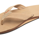 Rainbow Sandals Men's Single Layer Premier Leather with Arch Support 1" Strap