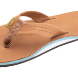 Rainbow Sandals Men's Single Layer Premier Leather with Arch Support 1" Strap