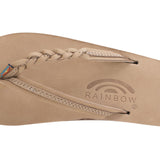 Rainbow Sandals Flirty Braidy - Ladies Single Layer Premier Leather 1/2" Narrow Strap with Braid