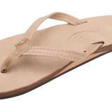 Rainbow Sandals Ladies Single Layer Premier Leather with Arch Support and a 1/2" Narrow Strap