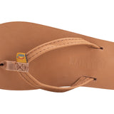 Rainbow Sandals Ladies Single Layer Premier Leather with Arch Support and a 1/2" Narrow Strap