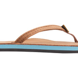 Rainbow Sandals Ladies Single Layer Premier Leather with Arch Support and a 1/2" Narrow Strap