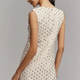 Maude Club Cotton Linen Jardin Sleeveless Mini Dress