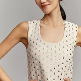 Maude Club Cotton Linen Jardin Sleeveless Mini Dress