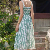 Moon River Sleeveless Embroidered Detail Midi Dress