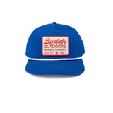 Burlebo Blue Hat with Retro Style Patch C-RETP