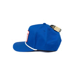 Burlebo Blue Hat with Retro Style Patch C-RETP
