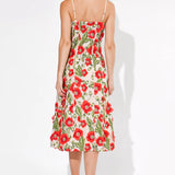 Adelyn Rae Ivy 3D Floral Midi Dress
