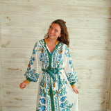 Farm Rio Flora Tile Maxi Dress