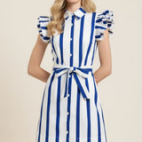 Pinch Striped Mini Dress