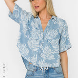 Velvet Heart Brandon Palm Leaf Shirt