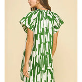 Pinch Print Mini Tunic Dress