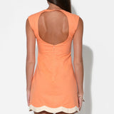 Adelyn Rae Melody Scalloped Hem Sheath Dress