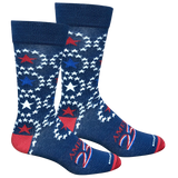 Brown Dog Circle Stars Socks