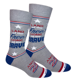 Brown Dog Free & Brave Socks