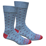 Brown Dog Micro Flags Socks