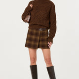 ASTR the Label Janeth Diamond Knit Turtleneck Sweater